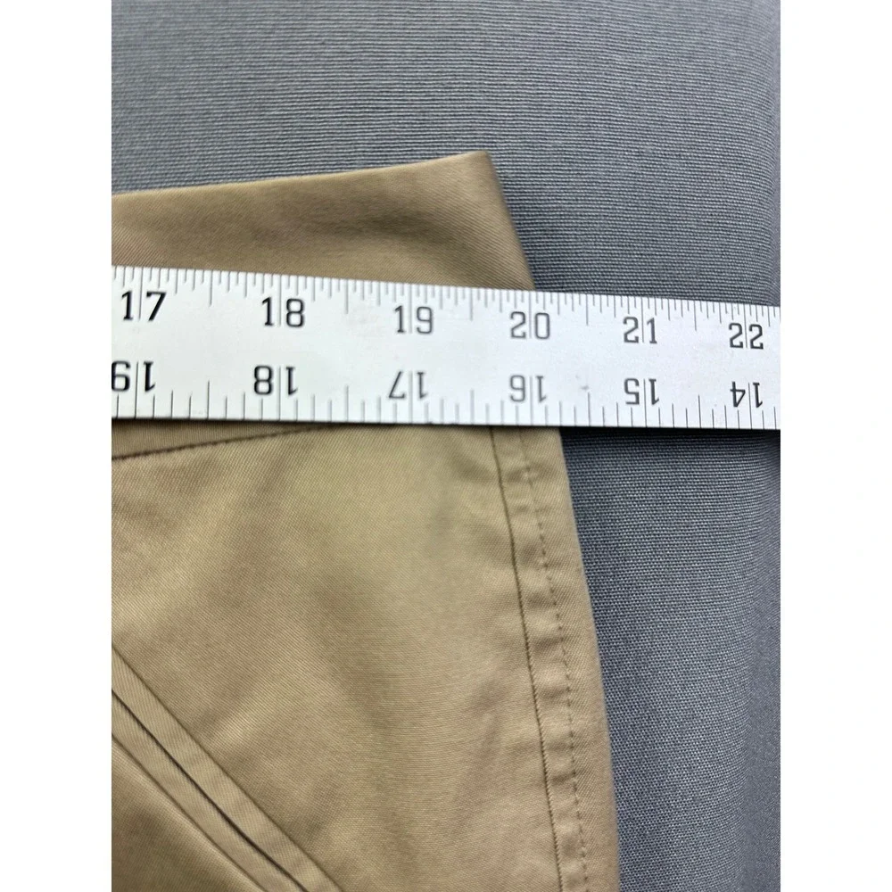 Eddie Bauer Khaki Chino Pants Men 18 Tall Wrinkle Resistant Stretch Tan Trousers